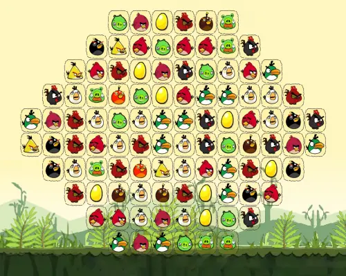 Mahjong Angry Birds Verbinden