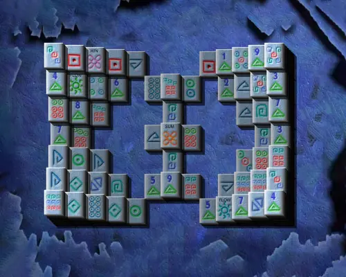 Mahjongg 3D Tiefblau Die Arena