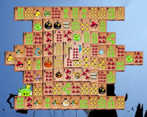 Mahjong Angry Birds